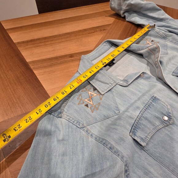 Pendleton Denim Shirt with Embroidered Detail, Men’s XL - Picture 4 of 7